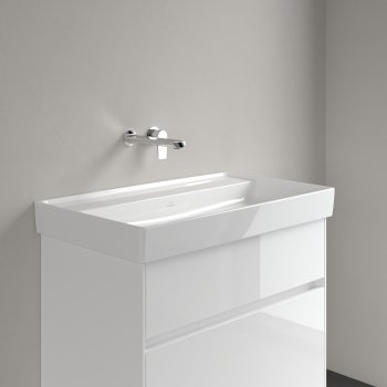 Раковина накладная Villeroy & Boch Collaro, прямоугольный, 80×46,5 см, без перелива, белый
